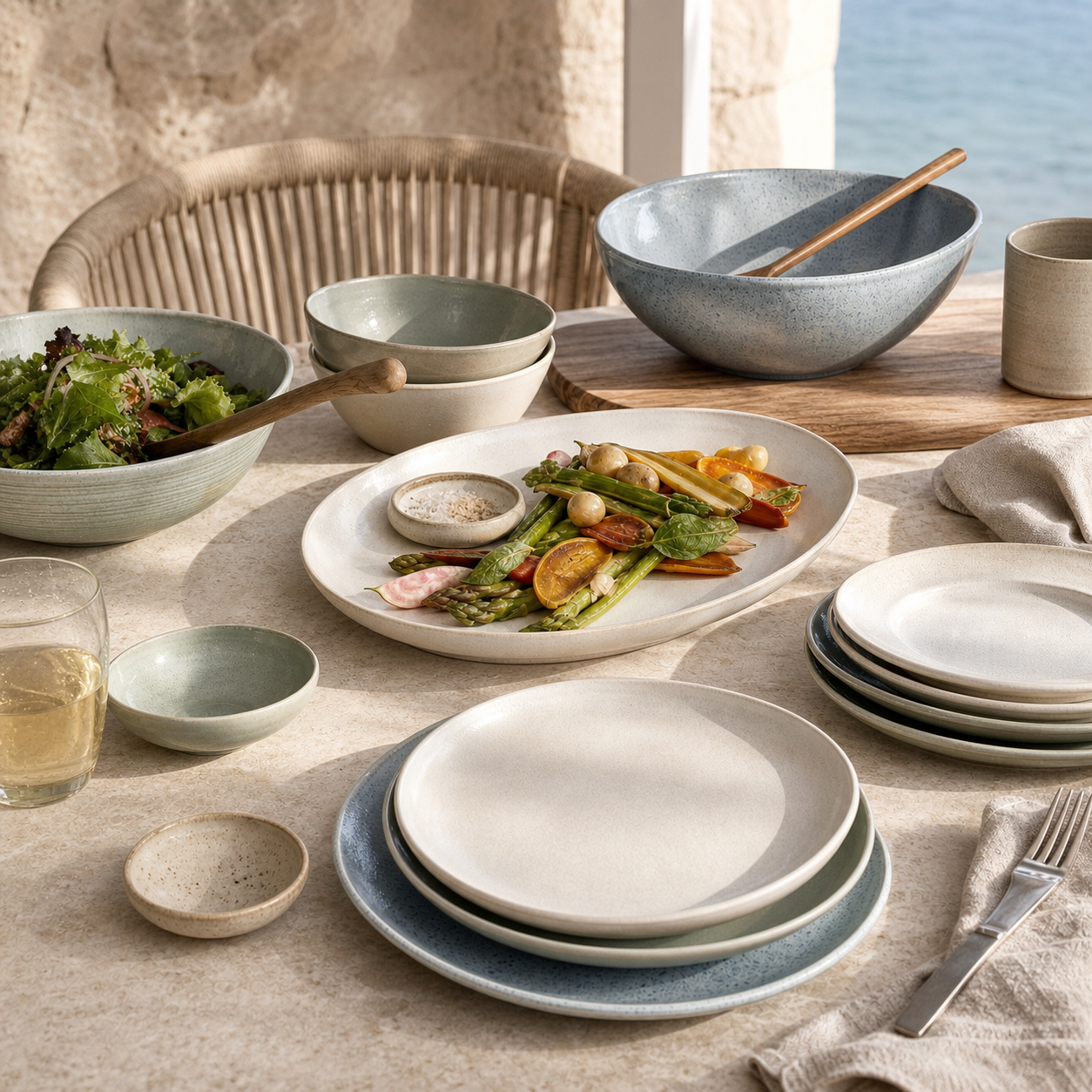 Coastal Entertaining Set — lifestyle