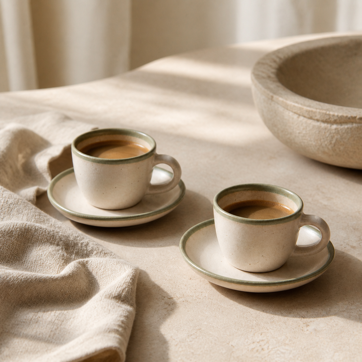 Cove Espresso Pair — lifestyle
