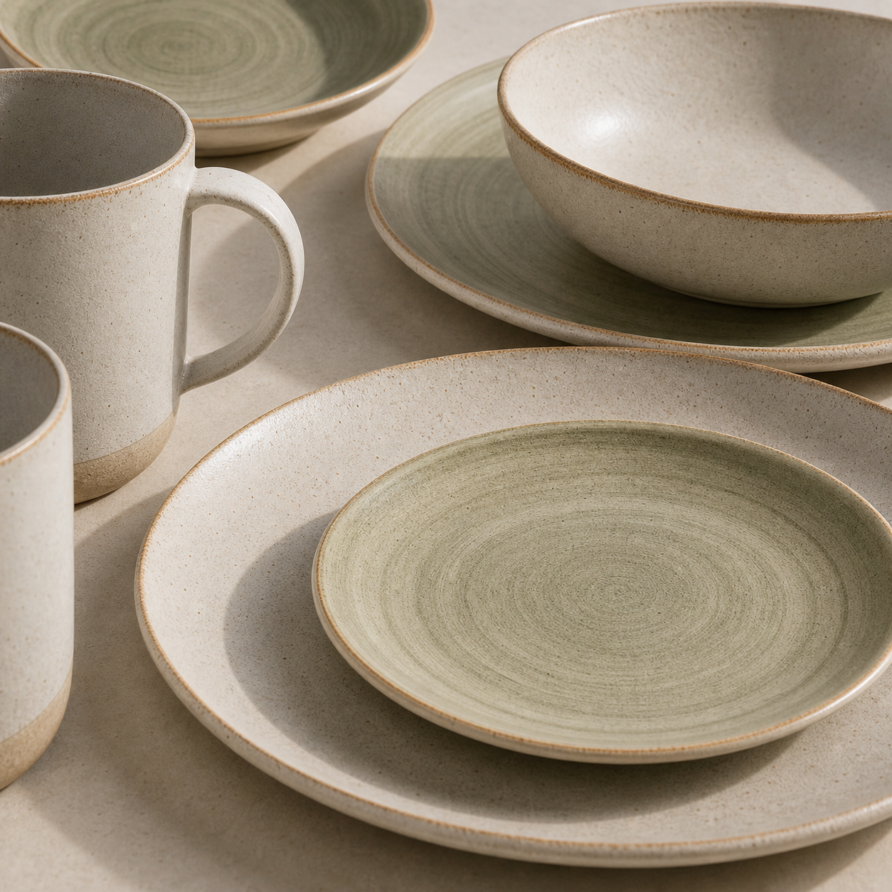 Everyday Pair Set ceramic glaze detail
