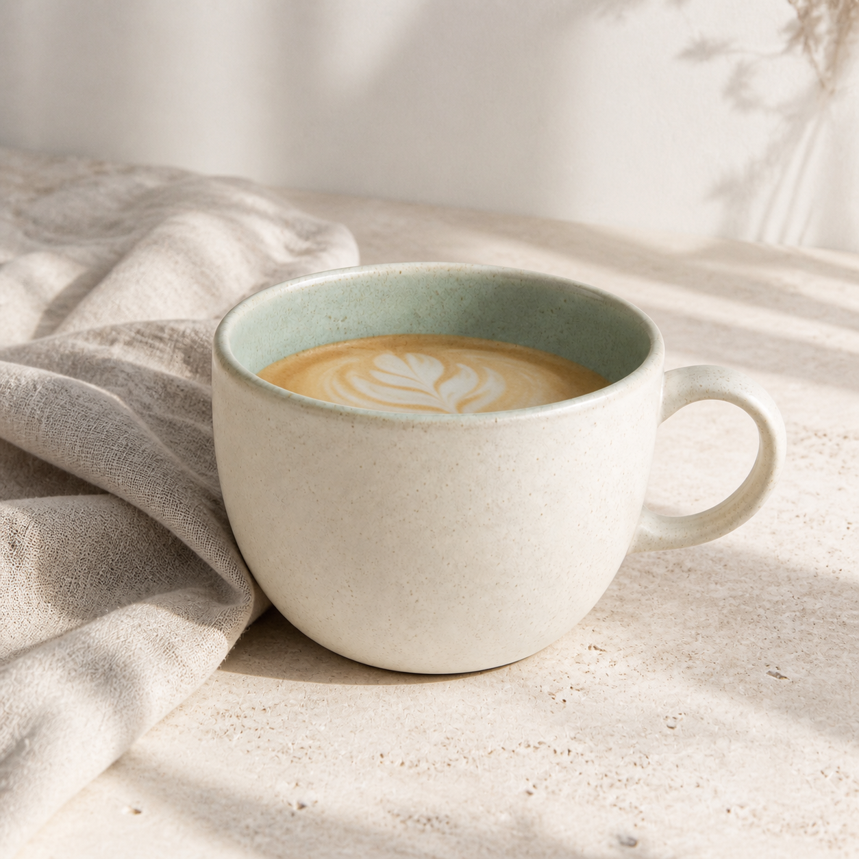 Quiet Latte Cup — lifestyle