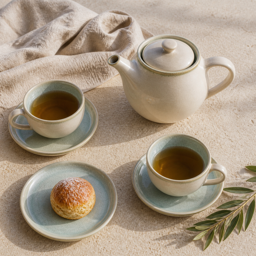 Soft Coast Tea Set — lifestyle