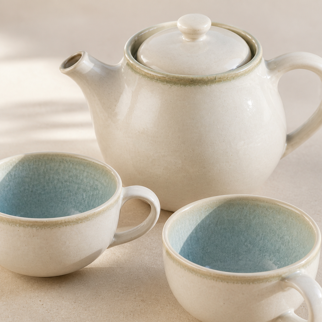 Soft Coast Tea Set — detail
